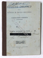 Statuto Organico Della Società Di Mutuo Soccorso Di Castellazzo Bormida - 1930 - Altri & Non Classificati