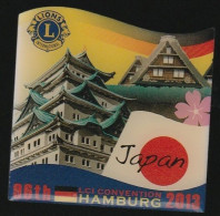 77631-Pin's Lion's Club.Japan.Japon.96 Th Convention Hamburg 2013.2 Tacks. - Asociaciones