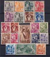 Sarre     196/215 * - Unused Stamps