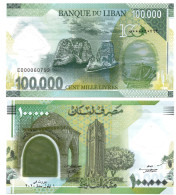 Lebanon  100000 Livres 2020 P-99 UNC 100th Anniversary Founding Commemorative Polymer - Líbano