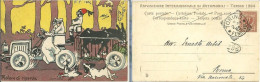 ESPOSIZIONE INTERNAZIONALE DI AUTOMOBILI, TORINO 1904 - MOTORE DI RISERVA - ILL. ATTILIO MUSSINO -  V. 1904 - Expositions