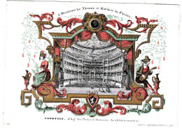 Belgique, "Carte Porcelaine" Porseleinkaart, 1843, Theatre De Gand  145x104mm - Porcelana