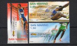 2007 SAN MARINO SET MNH ** 2142/2144 Campionato Mondiale Di Atletica Leggera Di Osaka - Unused Stamps