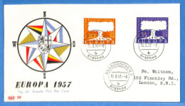 Saar - 1957 - Carte Postale FDC De Saarbrücken - G31892 - FDC