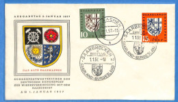 Saar - 1957 - Carte Postale FDC De Saarbrücken - G31896 - FDC