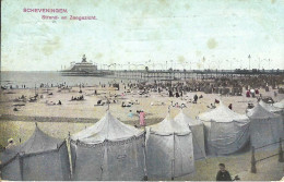 Scheveningen, Strand, Gelaufen 1922, Fleckig - Scheveningen