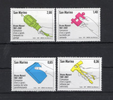 2007 SAN MARINO SET MNH ** 2138/2141 Bruno Munari - Neufs