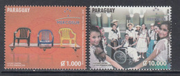 2014 2015 Paraguay Mercosur Non- Discrimination Culture Costumes Complete Set Of 2 MNH - Paraguay