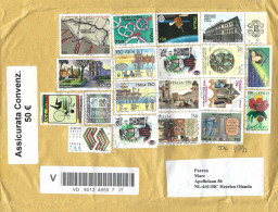 Italy Italia 2024 Turin Insured V-label Barcoded Registered Cover - Barcodes