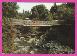 310828 / Bulgaria - Sandanski - The Rope Bridge In The City Park Childrens Man Woman 1988 PC Septemvri , Bulgarie  - Bridges