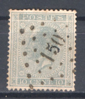 België OCB17 Gestempeld Pt150 Givry COBA €15 - 1865-1866 Profilo Sinistro