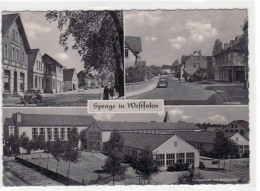 39065102 - Spenge, 3 Abbildungen Mit Volksschule, Lange Strasse U. Poststrasse Gelaufen, Mit Marke Und Stempel Von 1966 - Bünde