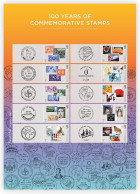 Great Britain (UK) New 2024 ,Stamp On Stamp, Lion,Queen,Butterfly,Flower,Music,Collector Sheet, Set Of 10, MNH (**) - Ongebruikt