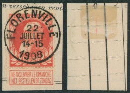 Grosse Barbe - N°74 Sur Fragment Obl Simple Cercle "Florenville" - 1905 Thick Beard