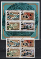 Cook Islands 1980 Space, Johannes Kepler 350th Death Anniversary Set Of 4 + S/s MNH - Ozeanien