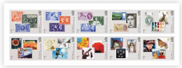 Great Britain (UK) New 2024 ,Stamp On Stamp, Lion,Queen,Butterfly,Flower,Music,Architecture, Set Of 10, MNH (**) - Ungebraucht