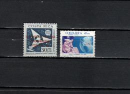 Costa Rica 1962/1965 Space, United Nations 30C With Overprint, JFK Kennedy 2 Stamps MNH - North  America