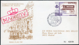 Madrid - Edi O 2638 - Mat "XX Feria Nac. Del Sello 22/IV/88 (Diligencia) - Madrid" - Storia Postale