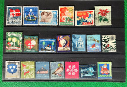 Denmark 1945 - 1969, COLLECTION Poster Stamp JULEMÆRKER Mærker Cinderella Vignette JULE - Variedades Y Curiosidades