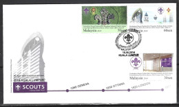 MALAISIE. N°1726-8 De 2014 Sur Enveloppe 1er Jour. Scoutisme. - Lettres & Documents