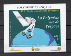 POLYNESIE   BLOC N°  19  NEUF SANS CHARNIERE COTE  7.70€    ESPACE - Hojas Y Bloques