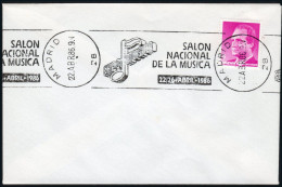 Madrid - Edi O 2795 - Mat Rodillo "Madrid 22/IV/86 - Salón De La Música" - Storia Postale