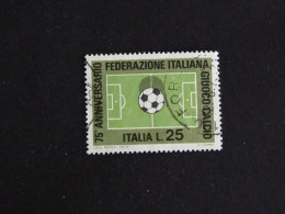 ITALIE ITALIA YT 1137 OBLITERE - FEDERATION ITALIENNE DE FOOTBALL - 1971-80: Used