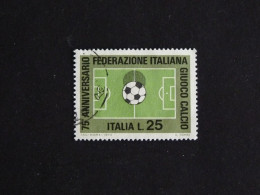 ITALIE ITALIA YT 1137 OBLITERE - FEDERATION ITALIENNE DE FOOTBALL - 1971-80: Oblitérés