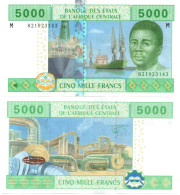 Central African States 5000 Francs 209-U "Central African Republic" ND 2002 UNC - États D'Afrique Centrale