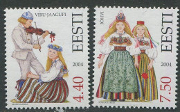 Estonia:Unused Stamps Viru-Jaagupi And Jõhvi National Costumes, 2004, MNH - Estonia