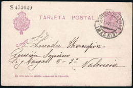 Madrid - Edi O 50 - Entero Postal Mat "Mediodía Tranvías - Madrid 11/Jul./25" A Valencia - 1850-1931