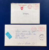 Denmark, Greenland GRØNLAND, 2 COVER POSTAGE METER, FRANQUEO MECÁNICO (FRANCOFILIA 3) - Poststempel