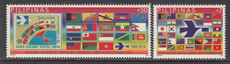 2012 Philippines Asian Pacific Postal Union Flags  Complete Set Of 2  MNH - Filipinas