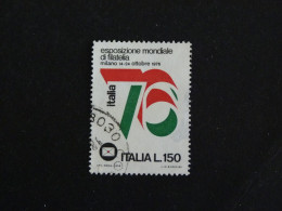 ITALIE ITALIA YT 1255 OBLITERE - ITALIA 76 EMBLEME DE L'EXPOSITION - 1971-80: Used