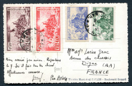 RC 27426 VIET NAM 1956 CARTE POSTALE PAR AVION POUR LA FRANCE = CP THEATRE MUNICIPAL DE SAIGON BOULEVARD BONARD - Vietnam