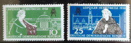 DDR : Nrs 373 - 74 / Herfstfoor  Te Leipzig - Neufs