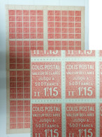 France Colis Postaux. N°164** Une Feuille Entière De 200 Timbres. Cote 600€. - Ongebruikt