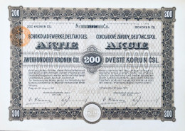 Prag 1921: Cokoladove Zavody "Deli" A.S. 200 Kronen - Otros & Sin Clasificación