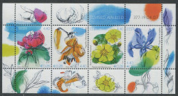 Estonia:Unused Block Summer Flowers In Garden, 2007, MNH - Estonie