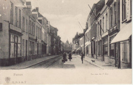 Postkaart Furnes La Rue De L'Est Ca 1905 Zeldzame Editie - Veurne
