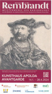 BRD Apolda Eintrittskarte 2024 Kunsthaus Ausstellung Rembrandt Meisterwerke Der Radierkunst (Eintritt = 10 €) - Eintrittskarten