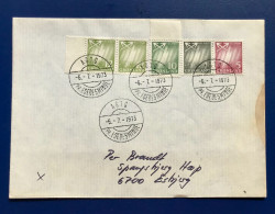 Denmark, Greenland GRØNLAND 1973,  Used Cover Of 5 Stamps (1963-1964) - FDC