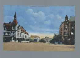 CPA - Allemagne - Saarlouis - Hohenzollernring - Colorisée - Circulée En 1918 - Kreis Saarlouis