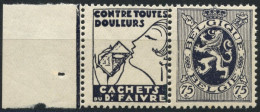 BELGIQUE - COB PU 50 - 75C LION HERALDIQUE TIMBRE PUBLICITAIRE "FAIVRE" - NEUF - Nuevos