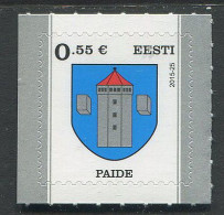 Estonia:Unused Stamp Paide Town Coat Of Arm, 2015, MNH - Estonie