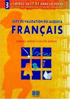 Jury De Validation Des Acquis En Français Tome III (1998) De Barrios - 18+ Jaar