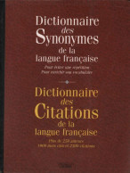Dictionnaire Des Synonymes De La Langue Française / Dictionnaire Des Citations De La Langue Française ( - Wörterbücher