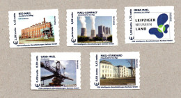 013] BRD - Privatpost - PIN Sachsen - 5 Werte Ansichten Leipziger Neussen Land - Private & Local Mails