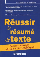 Réussir Le Résumé De Texte (2005) De Jean-François Guédon - Über 18