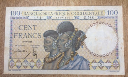 AFRICA OCCIDENTALE 100 Francs 1941. - Andere - Afrika
